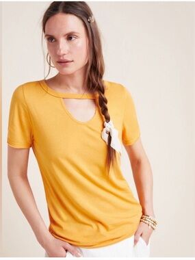 NWT T.la Short Sleeve Cutout Tee